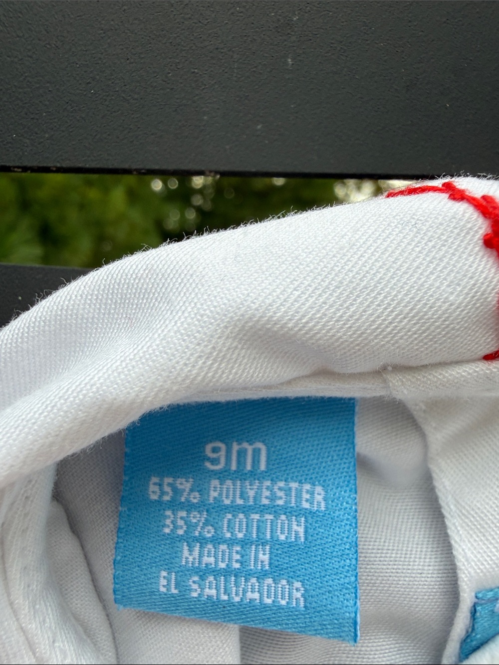 Anavini Toddler White Short-Sleeve Button Romper with Red Velvet Bottoms 9 mos - Picture 3 of 6